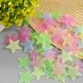 100pcs 3D Stars Glow In Dark Luminous Fluorescent Plastic Wall Sticker. 