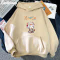 Chibi Noelle Genshin Impact Anime Hoodies Woman Oversized Streetwear Casual Sweatshirts Autumn/winter Vintage Female Clothing. 