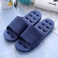 Leaking House Slippers ︺ Bath ﹔} Non-Slip Bathroom Slippers Couple ] Hole Men's Inner Dry Use ︼ Cool Speed PVC“ Female Summer ]. 