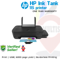 HP Ink Tank 115 color ink printer. 
