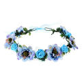 Flowers Crown Festival Headpiece Women Hair Accessories Headdress Girl Baby Crown Floral Garland Wedding Floral Headwear. 
