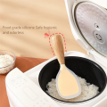 Rice Spoon Non-Stick Kitchen Tools with Wooden Handle Vertical Serving Spoon Spatula Suitable for Kitchen Cooking A. 