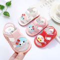 Summer Open Toed Girls' Shouting Sandals1-2Baby Girl's Ringing Toddler Shoes8Soft-Soled Baby Shoes Months12. 