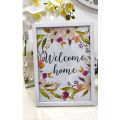 WELCOME Home A4 Size White Photo Frame Stand Hang 12 x 8inch Size Glass Frame. 