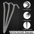 Tent Pegs 8 PCS 18cm Metal Heavy Duty Tent Hooks Aluminum Alloy Rust Free Camping Tent Ground Pegs. 