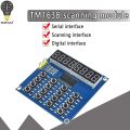 TM1638 Digital LED Display 8-Bit Digital Tube Board 3-Wire 16 Keys 8 Bits Keyboard Scan And KEY LED Module For Arduino. 