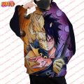 Men's Cartoon Anime Naruto Hoodie 3D Printing Fashion Sweater Kids Cosplay Kawaii Pullover Street Casual Jacket. 