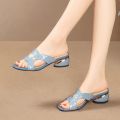 【Miga Plaza】○  cln Sandal with heels for women sale abaca hills style step in 123 inch parisian sandals for women. 