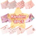 Lingerie padded breathable 4 age mix cartoon stretch soft bag 84 / high quality cotton girls panties－12 year old double layer kids. 