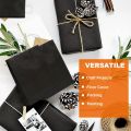 Black Kraft Paper Roll Use it as Construction Paper Poster Board Wrapping Paper Art Paper Roll Poster Paper for Gift Wrapping. 