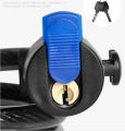 Bicycle Lock With Keys Hamburg Lock Alloy Anti-Theft Strong Security Bicycle Chain Lock Mount Bracket Bike Lock. 