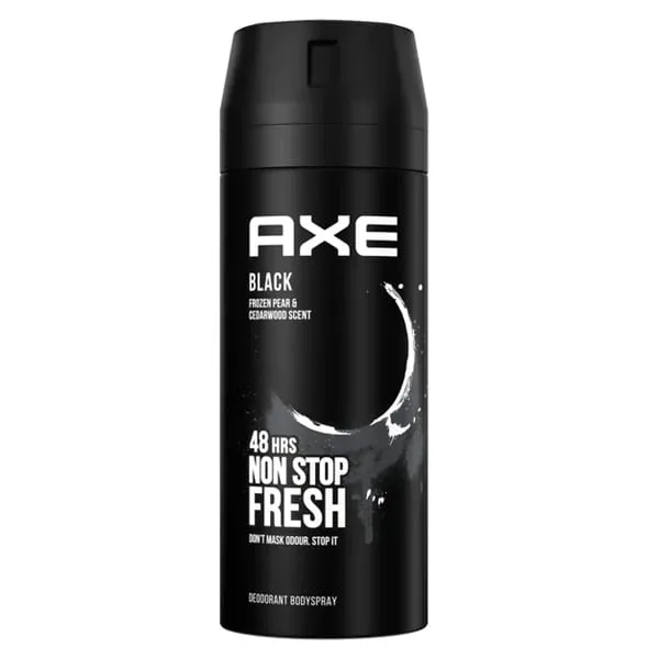 AXE Black Body Spray Deodorant 150ml Men Fragrance Perfume Non Stop Fresh Long Lasting 48h