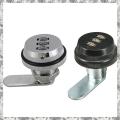 2 Pcs Alloy Code Combination Cam Lock Keyless Post Mail Box Cabinet RV 3 Dial , Black & Silver. 