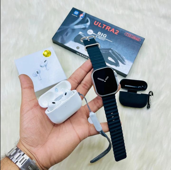T10%20Ultra%202%20Smart%20Watch%20+%20Airpods%20Pro%202%20Wireless%20Earbuds%20-%20Image%203