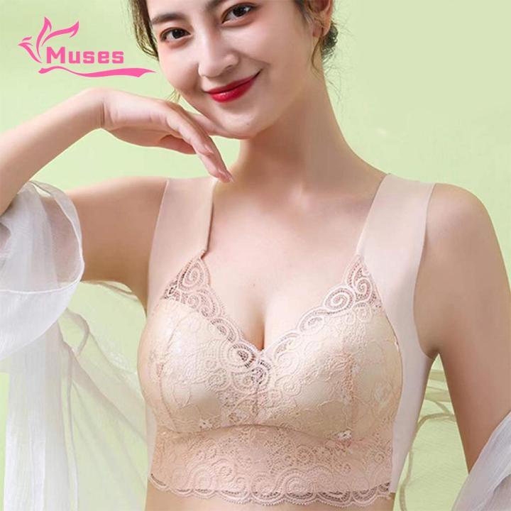 Muses%20Mall%20Supportive%20Wide%20Elastic%20Straps%20Bra%20Comfortable%20Lace%20Plus%20Size%20Seamless%20Push%20Up%20Padded%20Sports%20Bra%20for%20Women%20Anti-snagging%20Breathable%20Underwear%20Wireless%20Bra%20-%20Image%2010