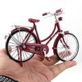 model bike 1:10 Mini Model Alloy Bicycle Diecast Finger Mountain Bike Bend Adult Simulation Collection Die-cast Gifts Toys for boysParty Tableware. 