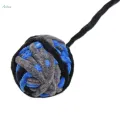Toy Dog Squeaky Toys Pompom Balls Training Plush Scratching Balls Fuzzy Interactive Cat Toys Cat Fuzzy Balls for Kitty Kitten Puppy. 