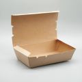 50pc Kraft Paper PE Coated Take Away Lunch Box Meal Box Takeaway Box eco friendly food packaging cardboard lunch box (No Lunch sheet required). 