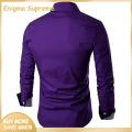 Enigma- Male Shirt Lapel Casual Men Shirt. 