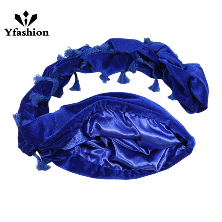 Yfashion%20Men%20Turban%20Hat%20Vintage%20Twist%20Head%20Wraps%20Sleep%20Hat%20Sunscreen%20Satin%20Lined%20Beanie%20Cap%20For%20Dance%20Club%20Dating%20-%20Image%209