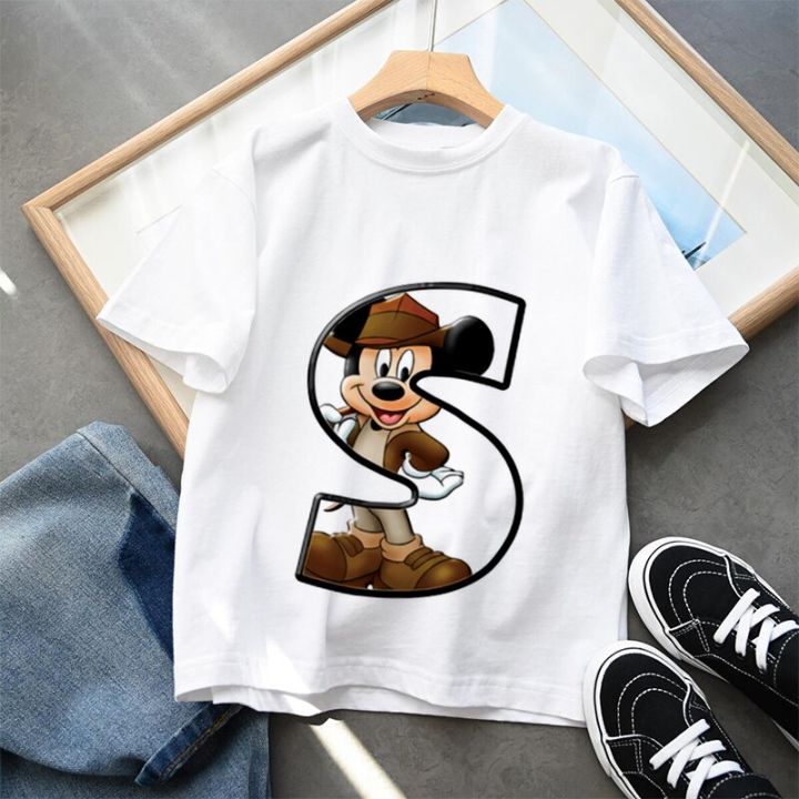 Summer%20Mickey%20Mouse%20Birthday%20Gift%20Alphabet%20T-Shirt%20Children%20Disney%20Boy%2026%20Letter%20Combination%20Short%20Sleeve%20Casual%20Party%20Kids%20Tee%20-%20Image%205