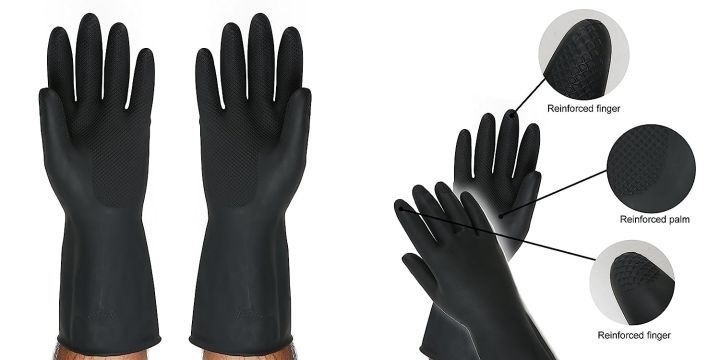 Reusable%20Gardening%20Dishwashing%20Scrubbing%20Cleaning%20Gloves%20Rubber%20Gloves%20(9-9%201/2)%20Black%20-%20Image%206