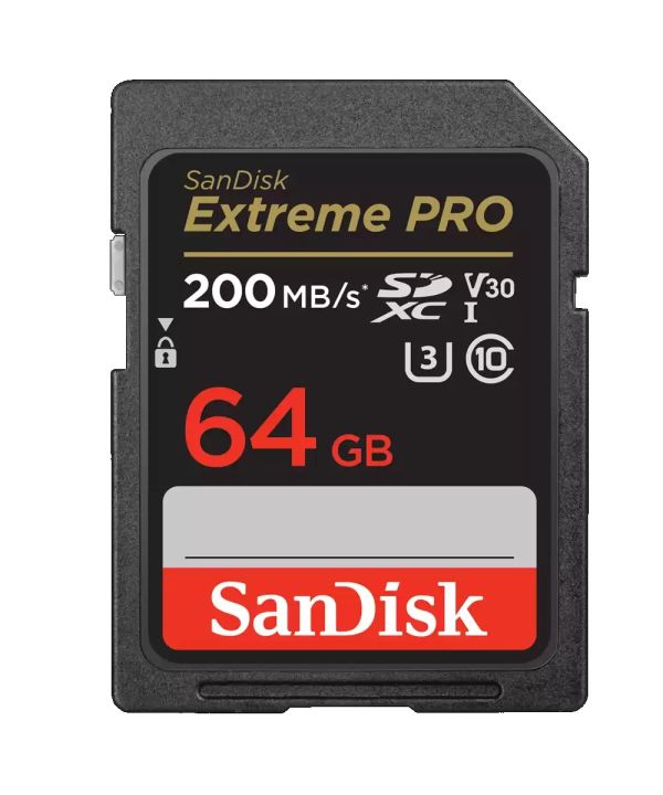 SanDisk  Extreme PRO 64GB SD 200MB/s C10 V30 U3 UHS-I SD XC Memory Card4GB SD C10 V30 U3 UHS-I SD XC Memory Card