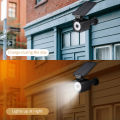 Fake Security Camera Shape LED Security Light Solar Powered Lawn Lights PIR Motion Sensor White Lamp Landscape Lighting for Outdoor Garden Pathway. 