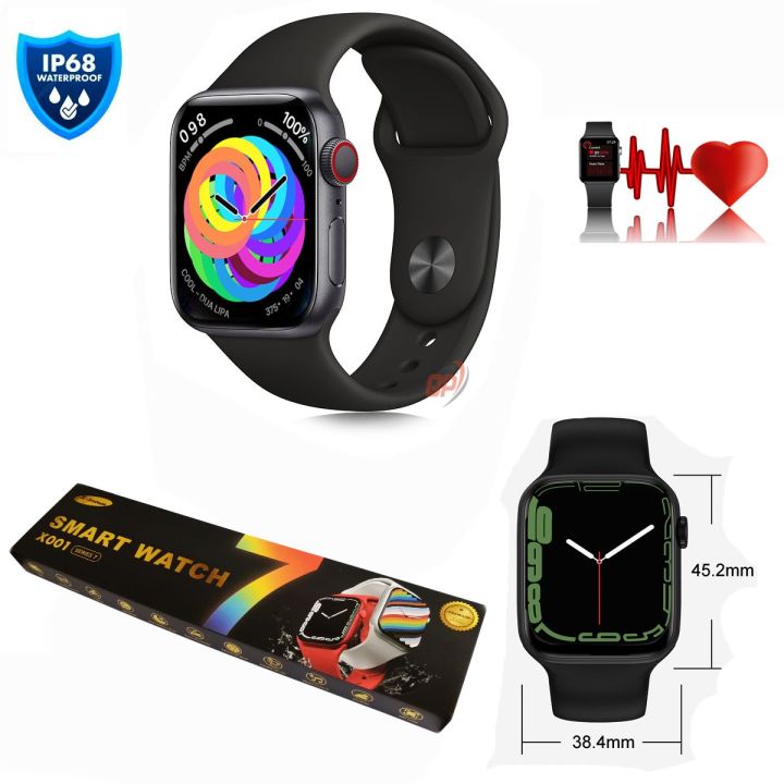 HD Touch Screen   Series 7 -X001 Bluetooth Call IP67 Waterproof FitPro Smartwatch  for iPhone Xiaomi Android Phone