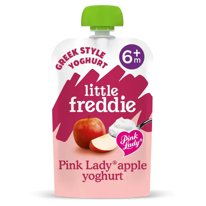 Little Freddie Creamy pink lady apple Greek Style Yoghurt 100g