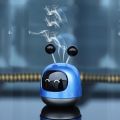 Car Air Freshener Mini Robot Cute Cartoon Display Mold Car Fragrance Decoration for Vehicles. 