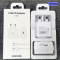 Sirend Samsung 25W Super fast Charger UK Plug PD Super Fast Charging Adapter For Galaxy A55 A35 A25 A15 A54 A73 A53 S20 S21 S22 S23 S24. 