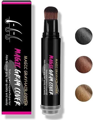 NALACAL Root Touch Up, Hair Dye Pen, Root Cover Up Black, Hairline Powder Stick, Haircolor Touch-Up Stick to Cover Gray Hair Root, Semi-permanent Root Hair Coloring (Brown)FROM DUBAI(SAM)