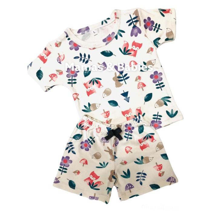 Kids Dress Unisex T Shirt And Short Cotton Pyjama Night Dress For