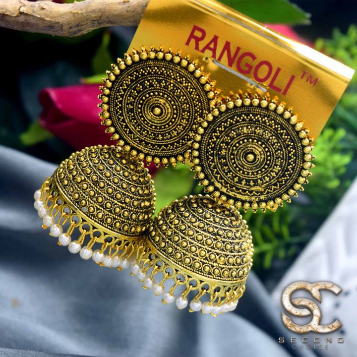 dull%20gold%20Jimikki%20Earrings%20With%20White%20Pearl%20For%20Women%20Party%20Wedding%20Earing%20Fashion%20Female%20Engagement%20Jewelry%20Valentine's%20Day%20Gift%20-%20Image%203