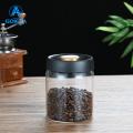 GOIKEA Coffee Bean Storage Jar Moisture-proof Glass Storage Jar for Kitchen 500/900/1200/1800ml Vacuum Sealed Coffee Beans Jar. 