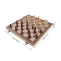 Travel Chess Board Game Competitive Educational Folding 2 in 1 Basswood Chess Board Game Sets Magnetic for Party. 
