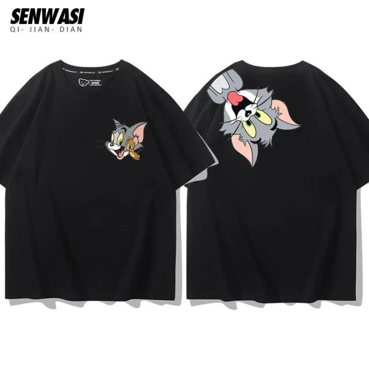 Men's%20Short%20Sleeve%20Cartoon%20Anime%20Shirt%20Tom%20100%25%20Cotton%20Couple%20Streetwear%20JerryTTomJerry%20Fashion%20Summer%20Casual%20-%20Image%205