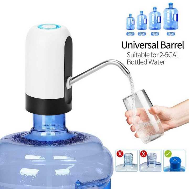 Smart Water Dispenser Automatic Pump Filter Rechargeable Electric Portable with USB Charging