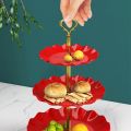 3 Tier High Tea Stand Dessert Cupcake Cakes Fruit Party Serving Platter Tray Food Tower Plates. 