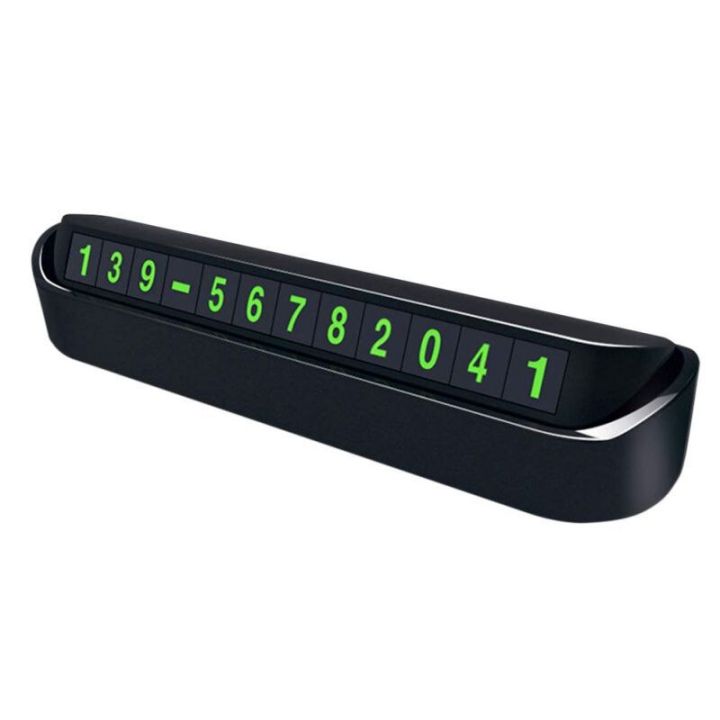 【Alizeker Mall】Car Temporary Stop Sign Parking Luminous Phone Number ...