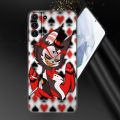 Anime H-Helluva Boss Phone Case For Samsung Galaxy S23 S21 S20 FE S24 S22 Ultra S10E S10 S9 S8 Plus Black Silicone Cover. 