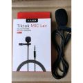 Lavalier Microphone Portable Mini For Youtubers and Tik Tok User Mic for PC, Laptop,Phones  Lavalier Mic with Clip ~ 3.5mm with External Microphone Aux Audio Port for Recording Teaching Lectures Students Teachers Zoom Class Students. 