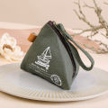 Cute Compact Change Purse Stylish Coin Carrier Case Small Zipper Change Bag Cotton Card Holder Wallet Minimalist Canvas Purse. 