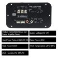 Car Subwoofer Amplifier Board, 500W Subwoofer High Power HiFi Bass Amplifier Board DC 12V. 