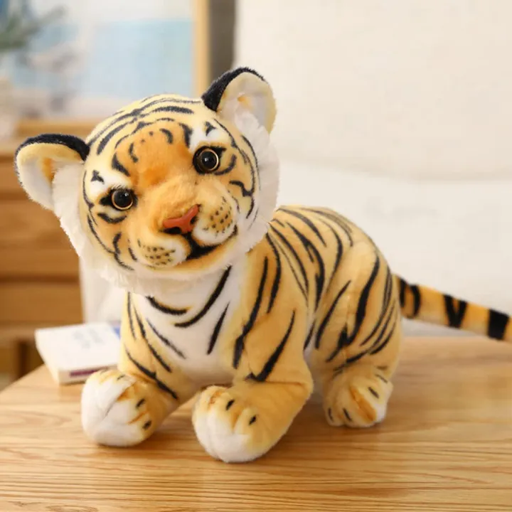 Tiger%20Plush%20Toy%20Stuffed%20Lifelike%20Animal%20Toys%20for%20Children%2023CM%20Yellow%20-%20Image%208