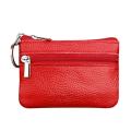 【BestGO】Korean Fashion New Women's Mini Coin Purse Leather Zipper Pouch with Key Ring Small Wallet. 