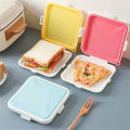 Sandwich Toast Storage Box Office Worker Student Portable Heatable Sealed Breakfast Take-out Lunch Box.. 