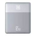 Baseus Blade2 12000mAh Power Bank | 65W Fast Charging Ultra Thin Digital Display Intelligent Edition Battery Pack For Laptop/MacBook Pro, iPad, iPhone, and All Smart Phones - Silver. 