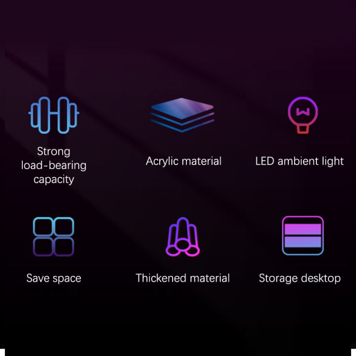 Acrylic%20Laptop%20Stand%20Desktop%20Computer%20Screen%20Monitor%20Desk%20Bracket%20Elevated%20Desktop%20Organizer%20Stand%20For%20Reducing%20Neck%20Strain%20Queena%20-%20Image%203